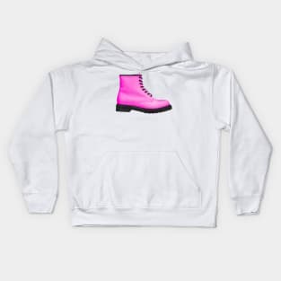 Pink Punk Boot Kids Hoodie